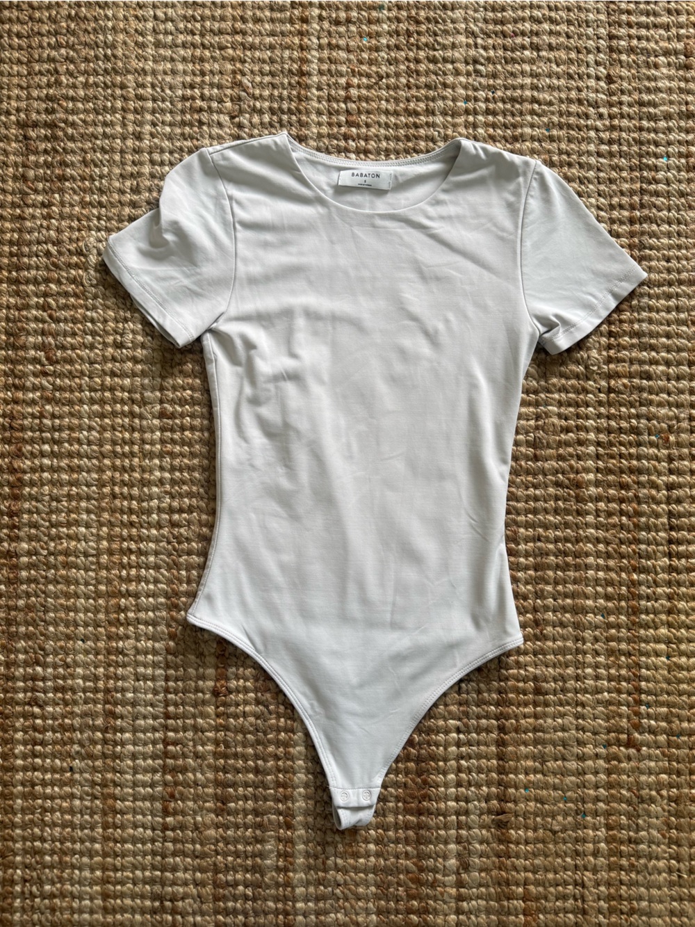 Babaton | Contour Crew Short-Sleeve Bodysuit | Ivory | S